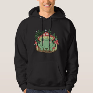 Cute Kawaii Cottagecore Aesthetic Fungi Mushroom H Hoodie
