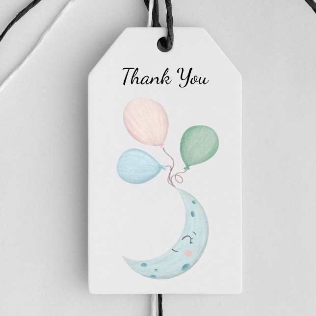Cute Kawaii Crescent Moon  Gift Tags (Creator Uploaded)