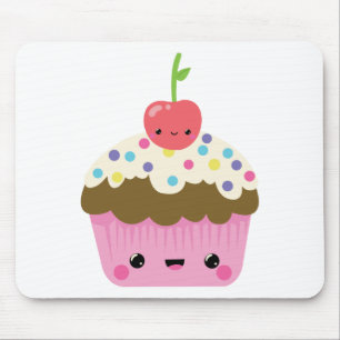 Cute Kawaii Cupcake Mouse Mat