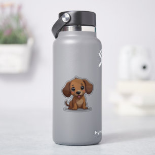Cute Kawaii Dachshund, Happy Puppy, Small