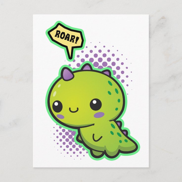 Kawaii Dinosaur Sticker for Sale by peppermintpopuk