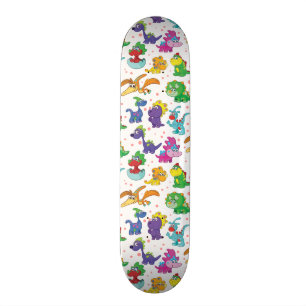 Cute Kawaii Dinosaurs Skateboard