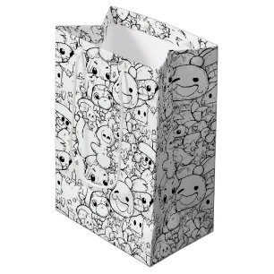 Cute Kawaii Doodle Characters (1) Medium Gift Bag