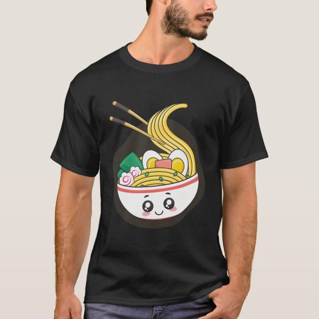 Cute Kawaii Drawing Of Japanese Dish T-Shirt (Front)