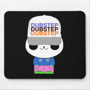 Cute kawaii dubstep panda mousepad