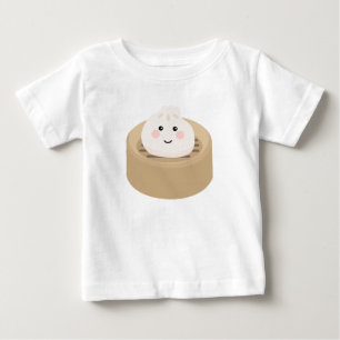 Cute Kawaii Dumpling in Steamer Baby T-Shirt