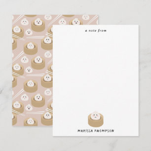 Cute Kawaii Dumplings Steamer Chopsticks  Card