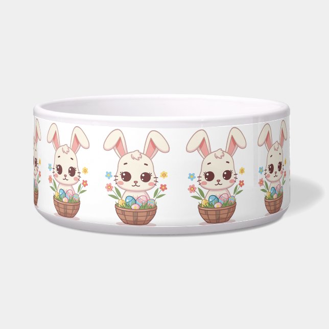 Cute Kawaii Easter Bunny Spring Illustration Pet (Front)