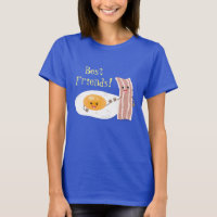 Cute kawaii egg bacon funny cartoon illustration