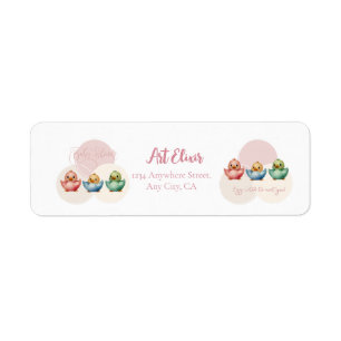 Cute Kawaii Egg Birds Pastel Coloured Baby Shower