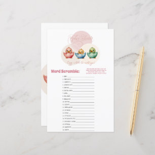 Cute Kawaii Egg Birds Pastel Coloured Scramble Gam