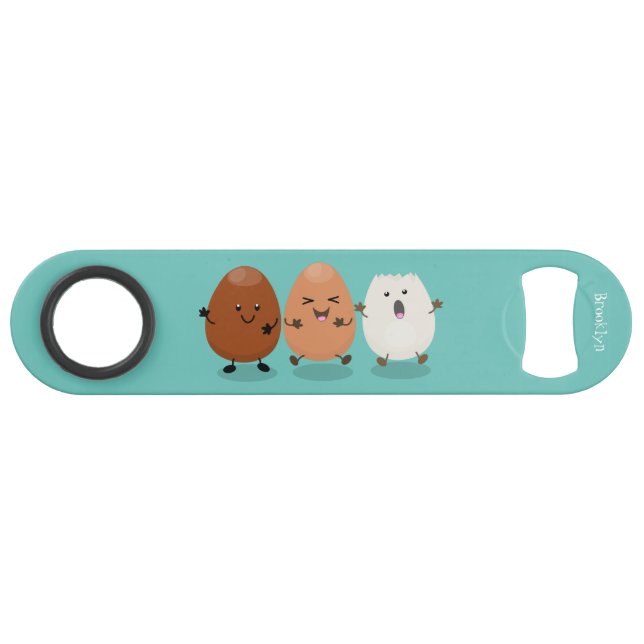 Cute kawaii eggs funny cartoon illustration (Front (Horizontal))