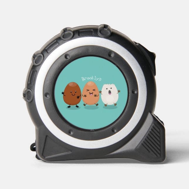 Cute kawaii eggs funny cartoon illustration 1 (Front)