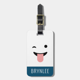 Cute Kawaii Face Luggage Tag