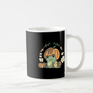 Cute Kawaii Fall Cottagecore Aesthetic Frog With P Coffee Mug