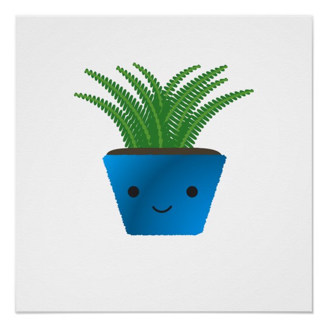 Cute kawaii Fern Poster (Front)