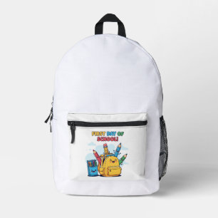 Cute Kawaii First Day of School! Cartoon Backpack