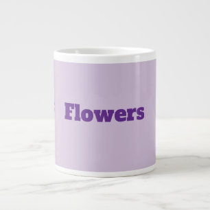 Cute Kawaii Flower Robot Large Coffee Mug