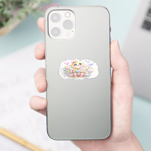 Cute Kawaii Fragile Handle With Care Cat Pastel Pi