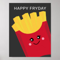 Cute Kawaii French Fries - Happy Fryday