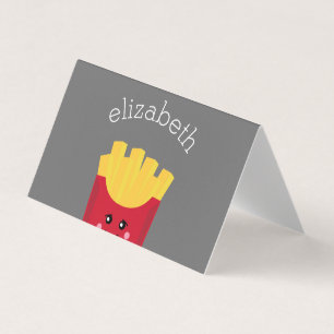 Cute Kawaii French Fries with Custom Name