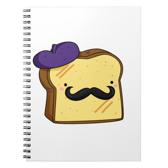 Cute Kawaii French Toast Notebook (Front)