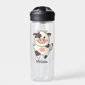 Cute Kawaii Friendly Cow Water Bottle