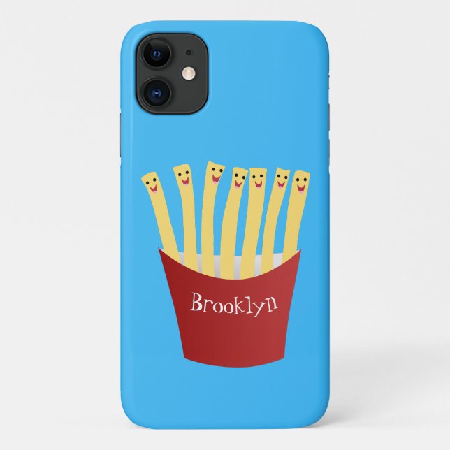Cute kawaii fries fast food cartoon illustration Case-Mate iPhone case (Back)