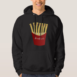 Cute kawaii fries fast food cartoon illustration hoodie
