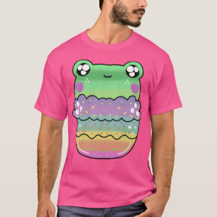 Cute Kawaii Frog Chibi Cake T-Shirt