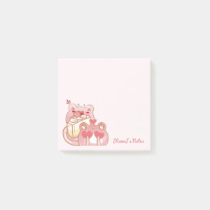 Cute Kawaii Frog Eating Cake Personalized Notepad