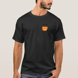 Cute Kawaii Funny Black Cat In Halloween Pumpkin C T-Shirt