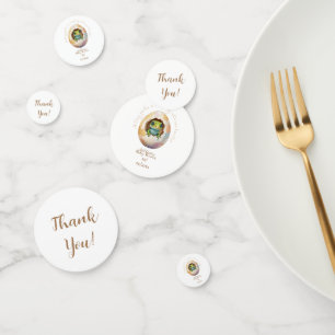 Cute Kawaii Gecko Lizard Egg Baby Shower Confetti