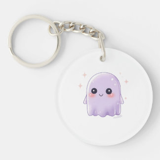 Cute Kawaii Ghost Keychain | Cozy Halloween