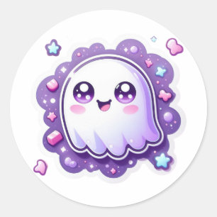 Cute Kawaii Ghost Sticker Pastel Spooky Halloween