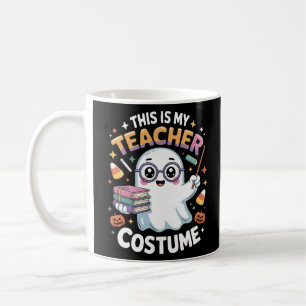 Cute Kawaii Ghost Teacher – Funny Halloween Class Coffee Mug