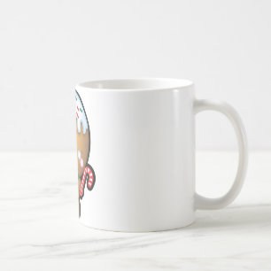 Cute Kawaii Gingerbread Man Christmas Coffee Mug