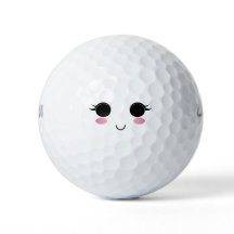 Cute Kawaii Girl Golf Ball