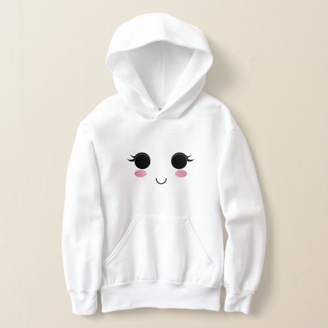 Cute Kawaii Girl Sweater Hoodie (Laydown)