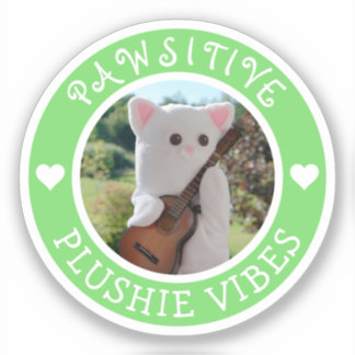 Cute Kawaii Green Pawsitive Plushie Vibes Photo