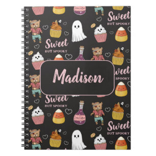 Cute Kawaii Halloween Candy Pattern for Kids  Notebook