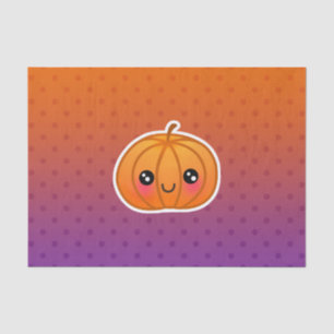 Cute Kawaii Halloween Cartoon Pumpkin Design Tissue Paper