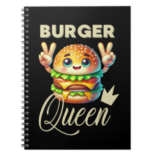 Cute Kawaii Hamburger  Notebook