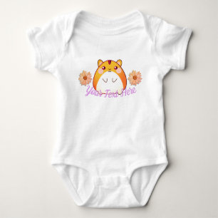 Cute Kawaii Hamster Custom Baby Bodysuit