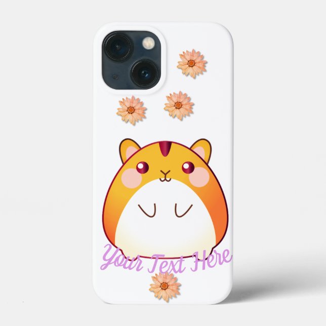 Cute Kawaii Hamster Custom Case-Mate iPhone Case (Back)