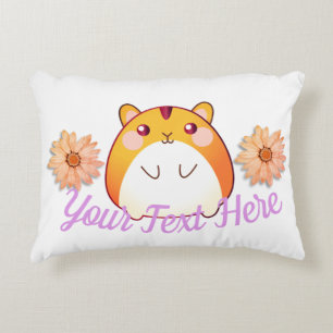 Cute Kawaii Hamster Custom Decorative Cushion
