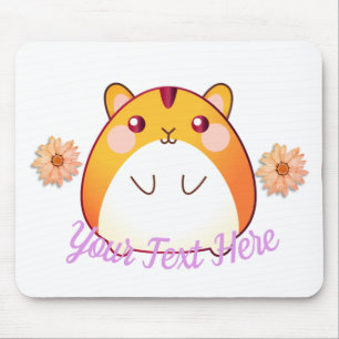 Cute Kawaii Hamster Custom Mouse Mat