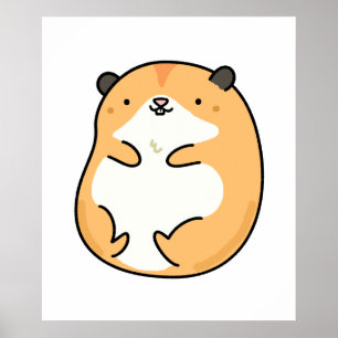 Cute Kawaii Hamster Poster