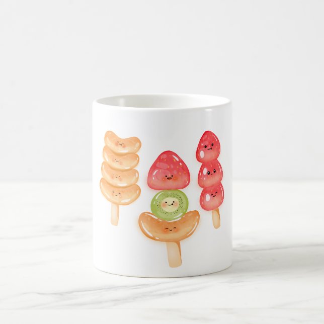 Cute Kawaii Hand-drawn Tanghulu Coffee Mug (Center)