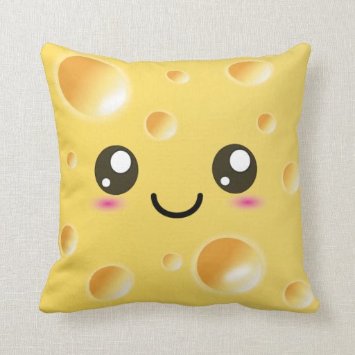 Image of Cute Kawaii Happy Cheese Cushion